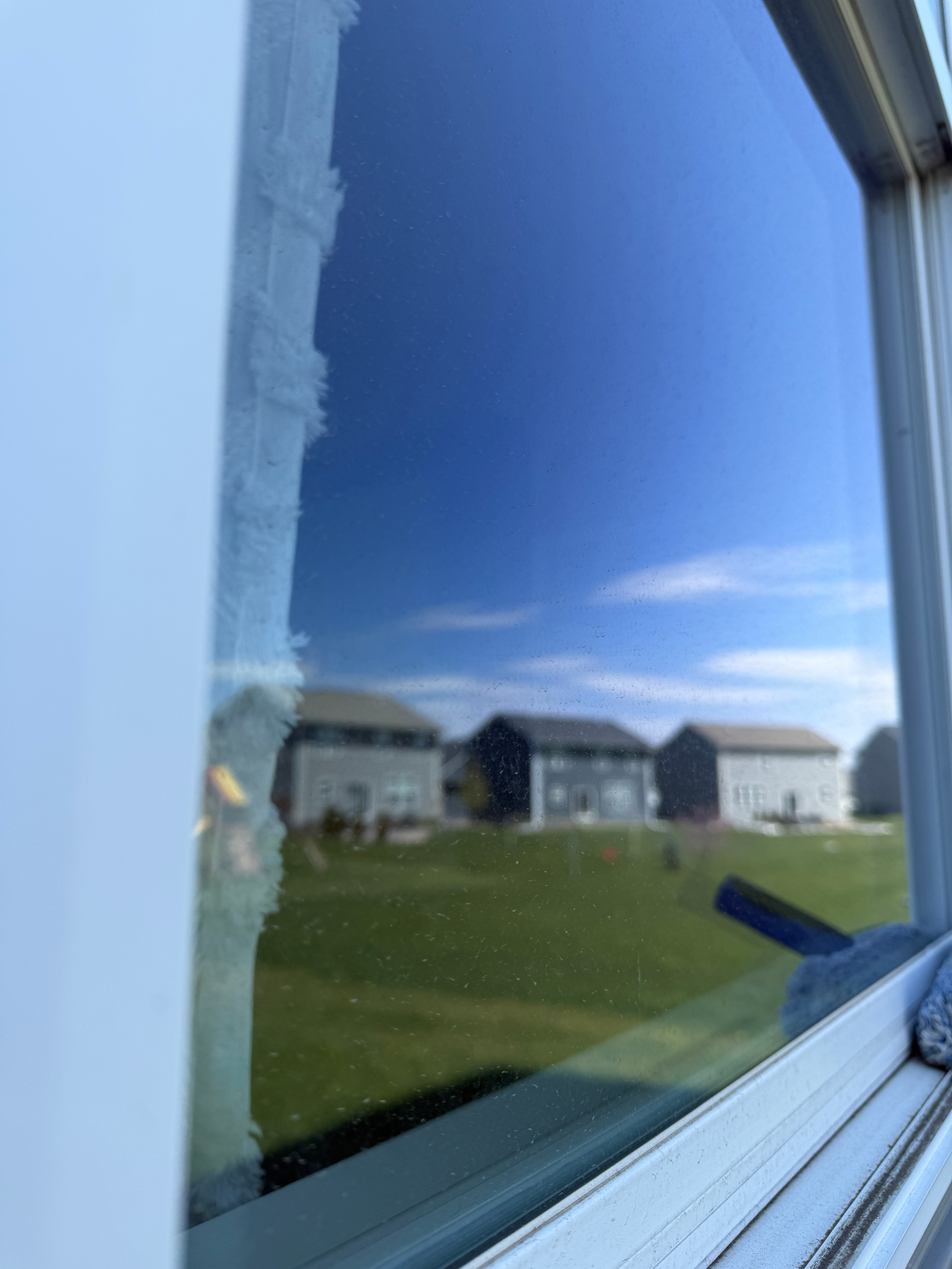 Window cleaning before and after
